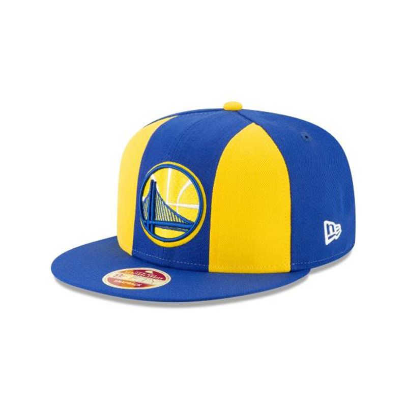 NBA Golden State Warriors Paneled Team Pick 9Fifty Snapback (ODU3233) - Blue New Era Caps